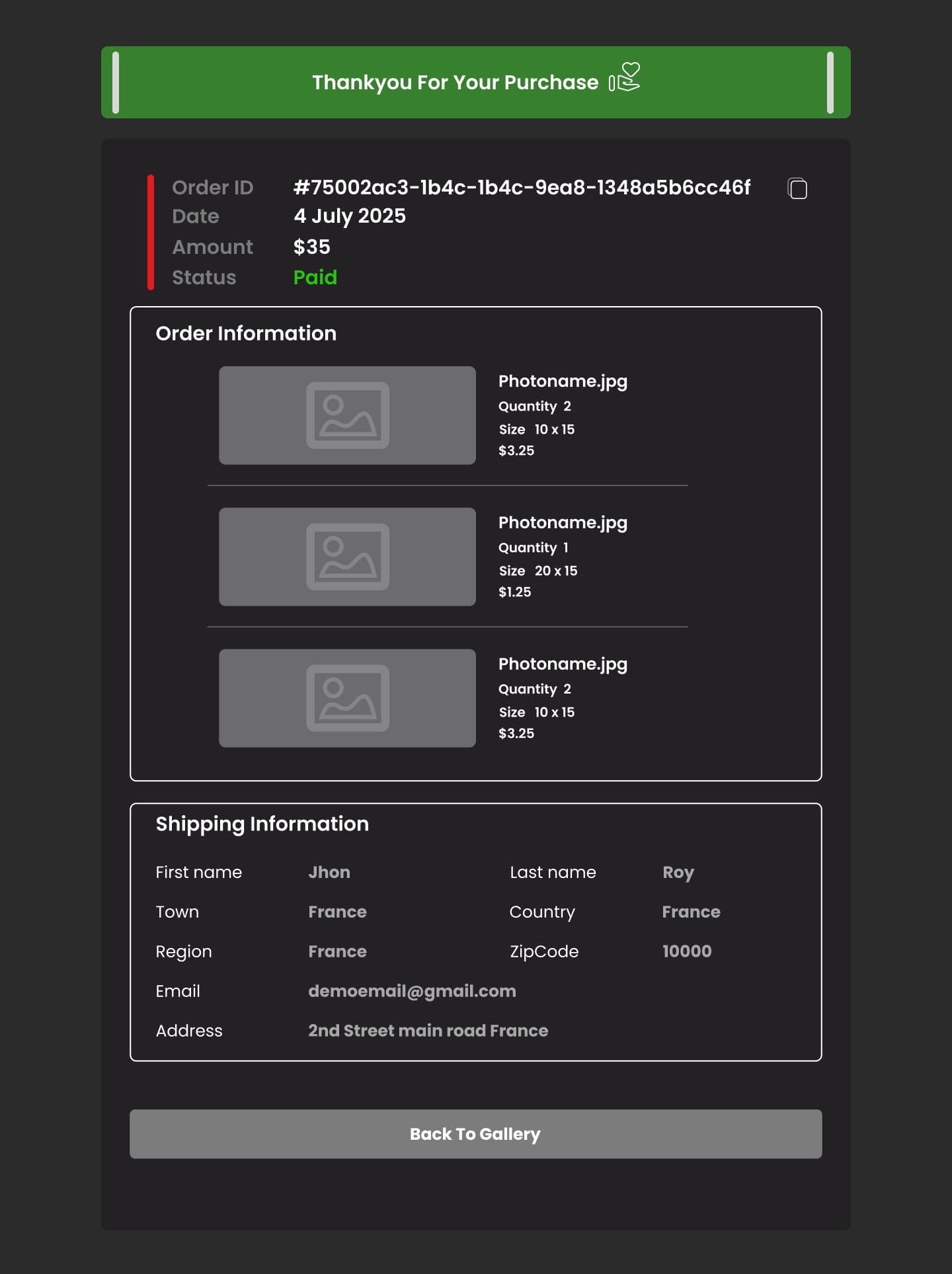 Photography Print Marketplace screen 5