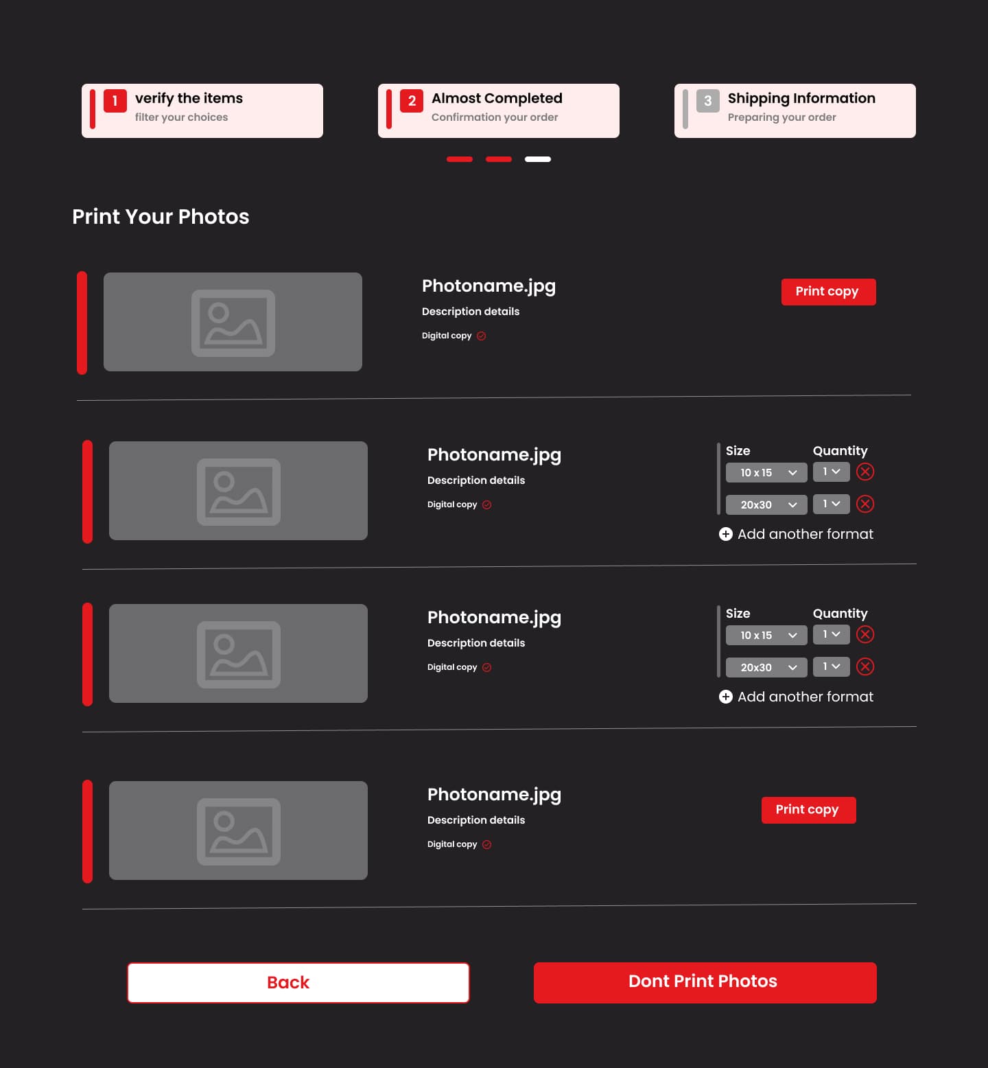 Photography Print Marketplace screen 3