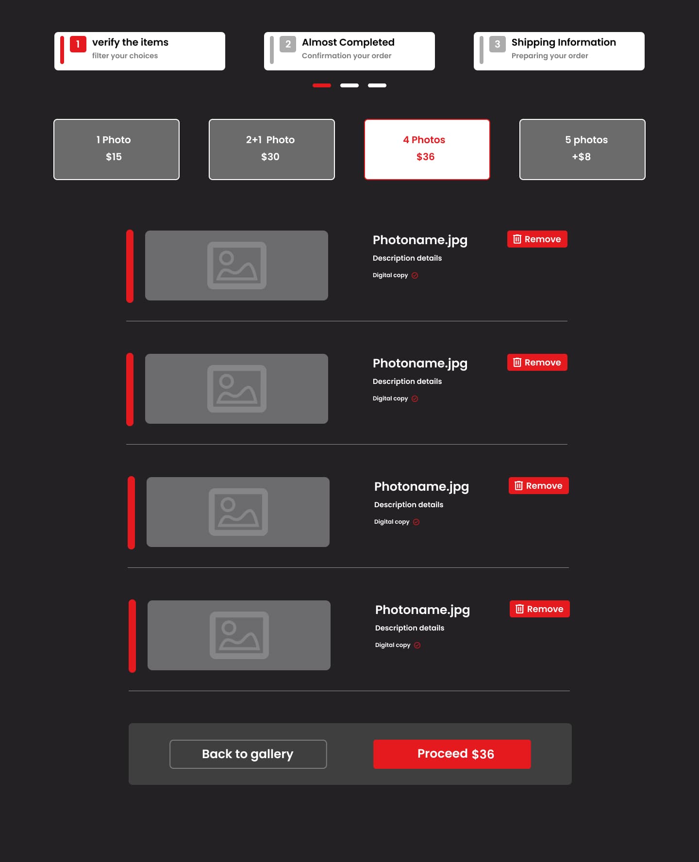 Photography Print Marketplace screen 2