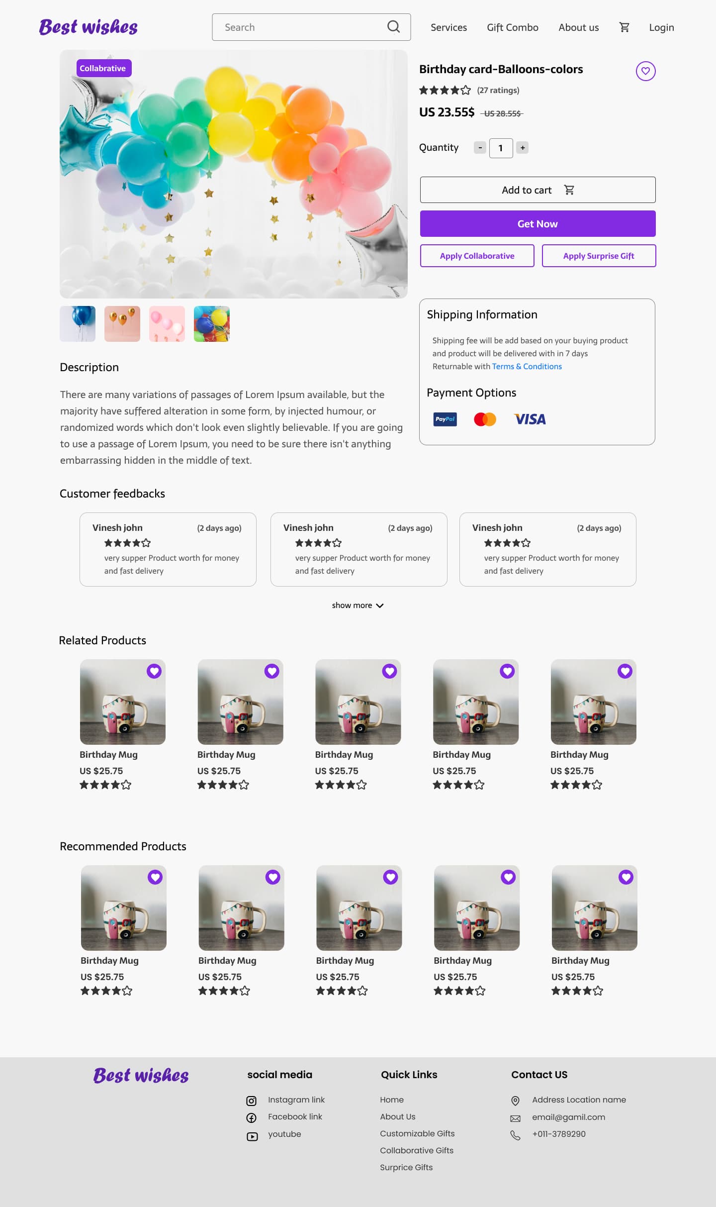 E-Commerce Shopping UI