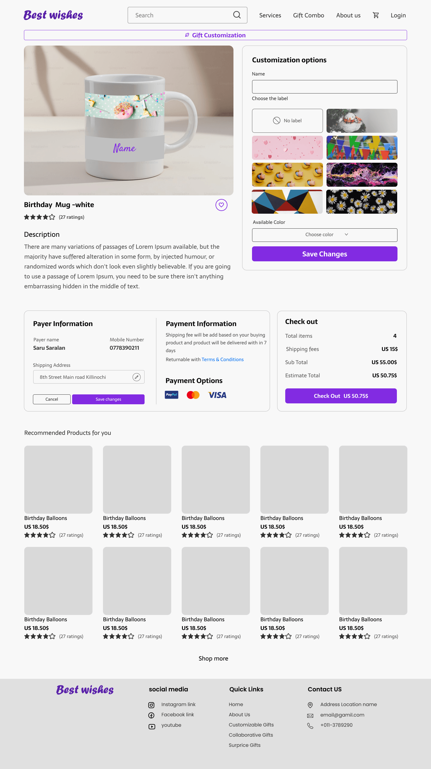 E-Commerce Shopping UI screen 5